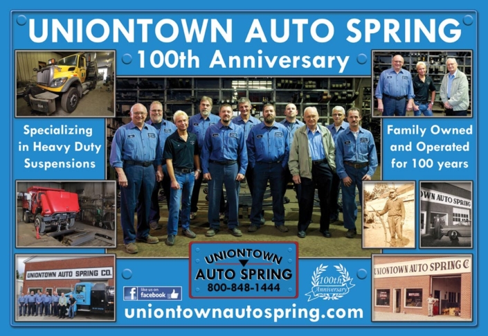 Uniontown Auto Spring 100th Anniversary Poster Artwork Commemoration